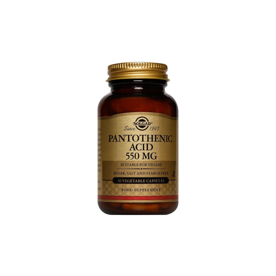 Pantothenic Acid 550 mg 50 Vegetable Capsules