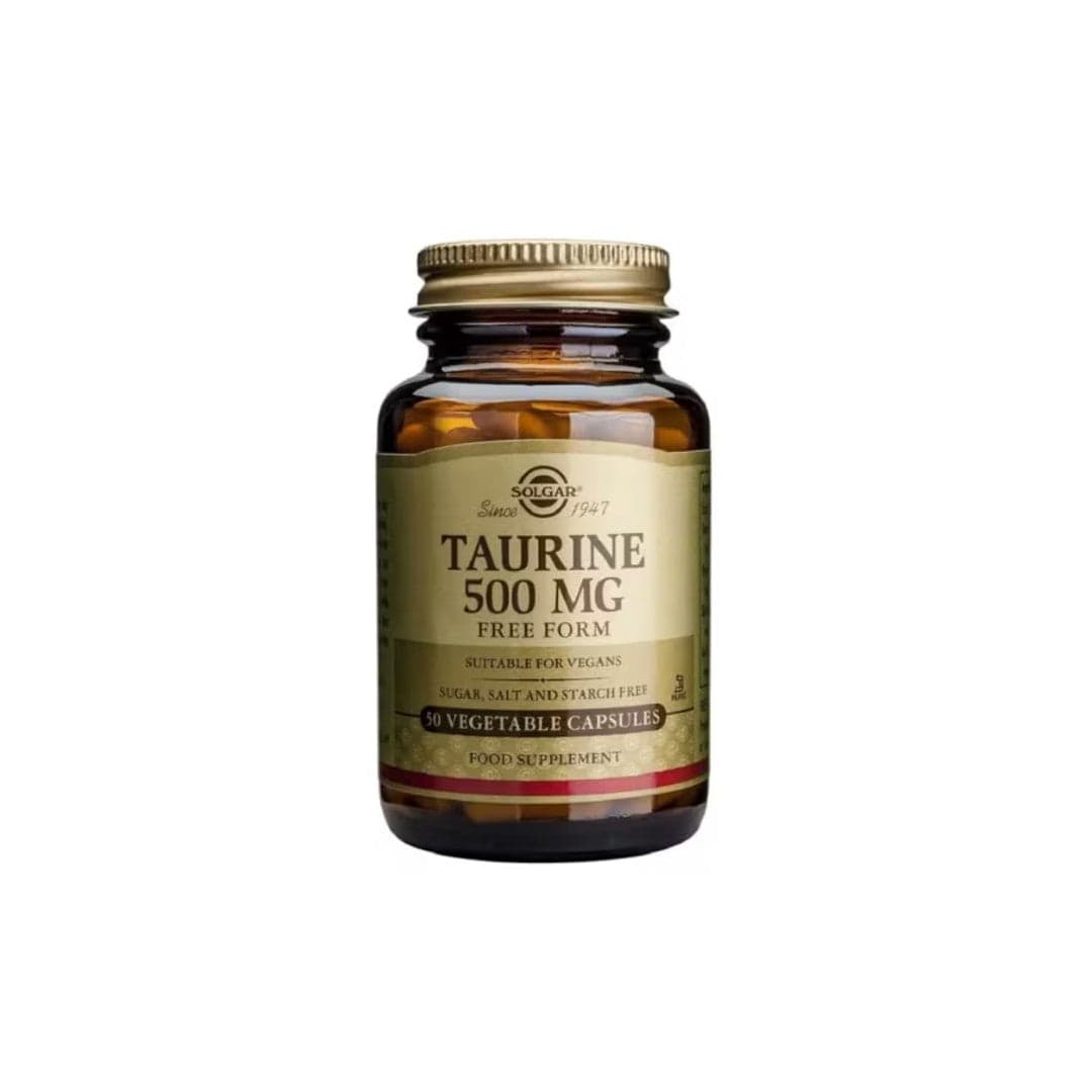 Taurine 500 mg 50 Vegetable Capsules