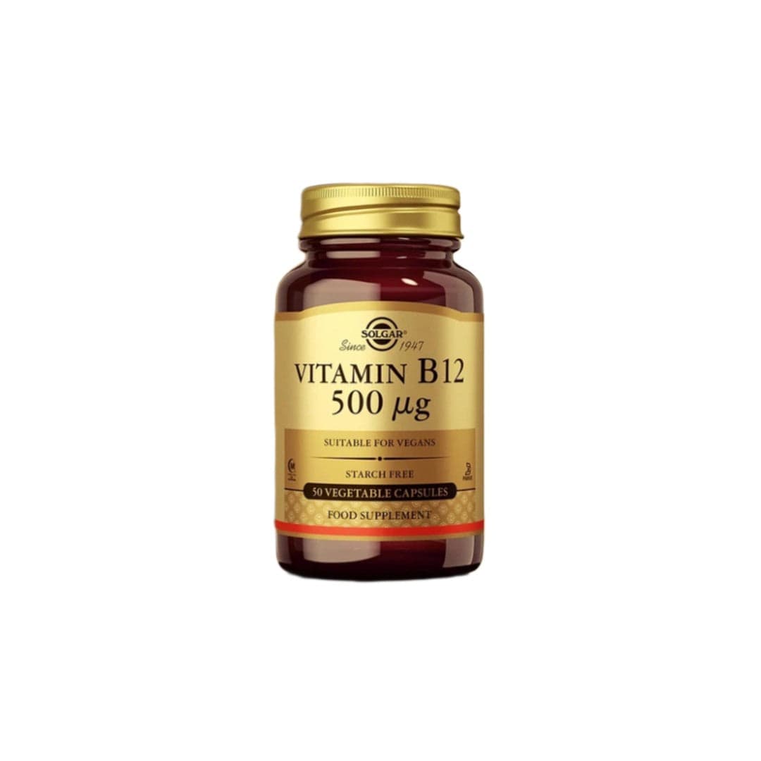 Vitamin B12 500 mcg 50 Vegetable Capsules