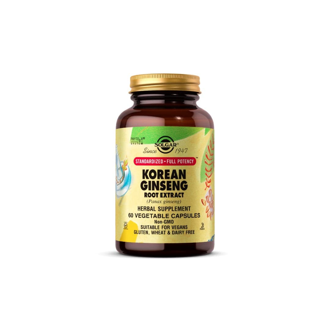 Solgar Korean Ginseng Root Extract 60 Cápsulas