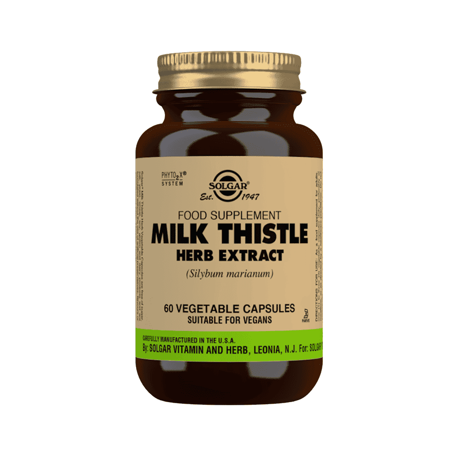 Solgar S.F.P. Milk Thistle Herb Extract 60 Cápsulas