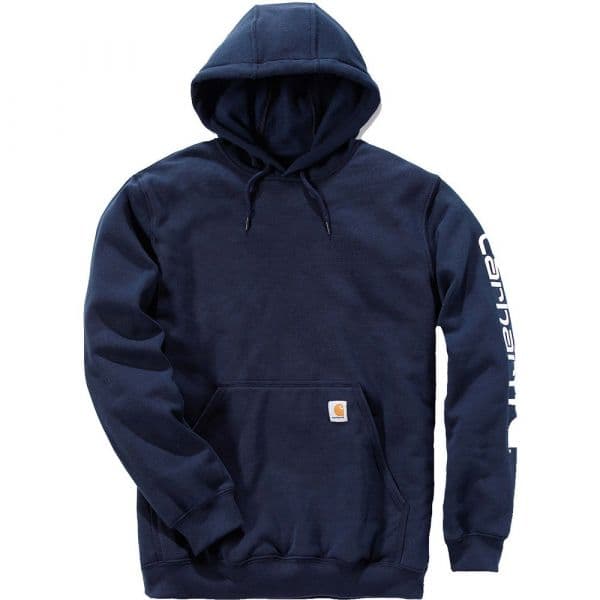 Carhartt Logo Hooded Sweatshirt Azul M