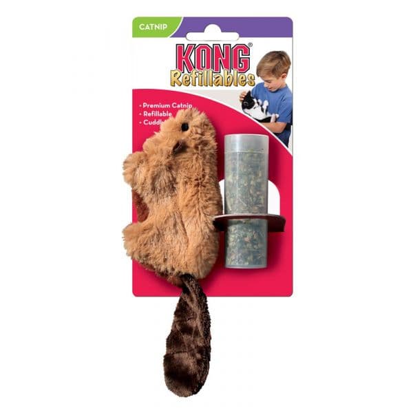 Kong Brinquedo Gato Refillable Catnip Castor