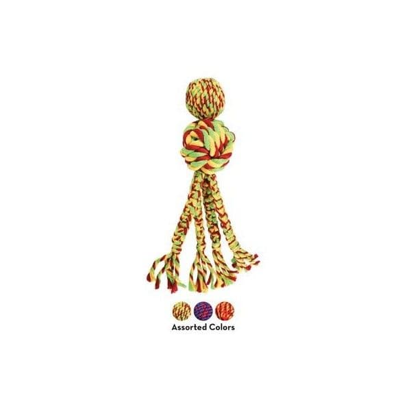 Kong Brinquedo Cão Wubba Weave With Rope L Orange