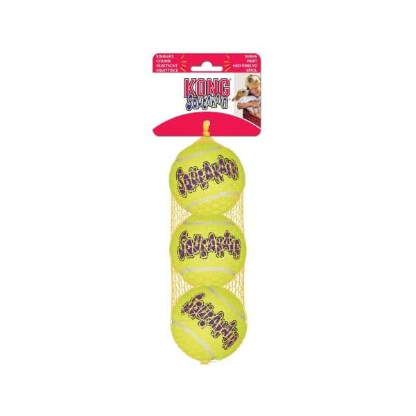 Kong Brinquedo Cão Air Squeaker Tennis Ball Pack 3 Bolas Xs