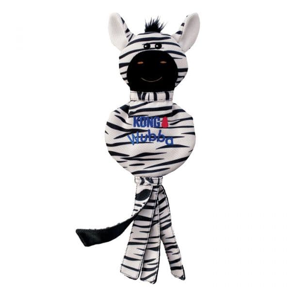 Kong Brinquedo Cão Zebra de Tecido com Som Wubba No Stuff
