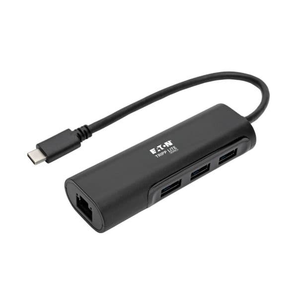 Eaton Tripp Lite U460-003-3A1GB Hub USB-C 3 Portas + LAN GbE Preto
