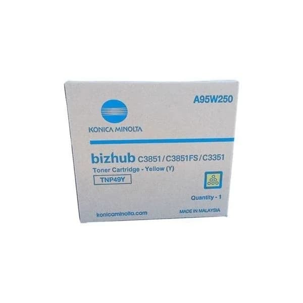 KONICA-MINOLTA Toner TNP49Y: Bizhub C3851 Amarelo C3351 12.000p. 39281062100