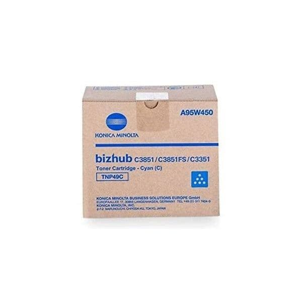 KONICA-MINOLTA Toner TNP49C: Bizhub C3851 Azul C3351 12.000p. 39281062353