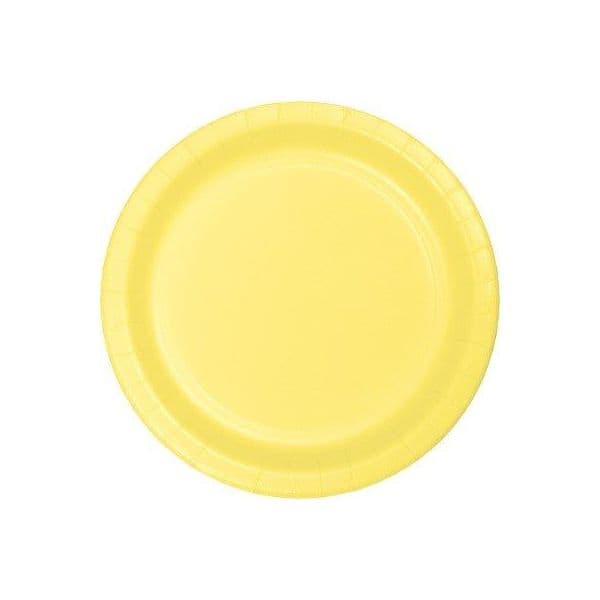 Creative Converting 24 Pratos de Cartão 23cm - Amarelo 24 un. - 120047102