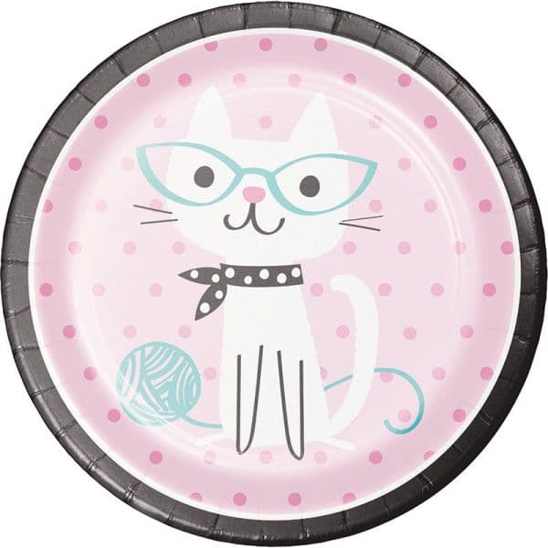 Creative Converting Pack 8 Pratos 23cm Purrfect Party