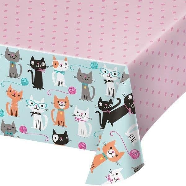 Creative Converting Toalha de Mesa Plástico 137x279cm Purrfect Party
