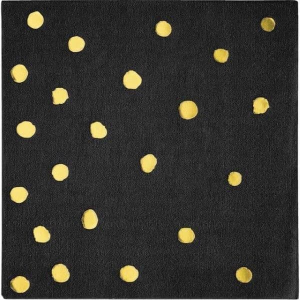 Creative Converting Guardanapos Pequenos Black & Gold Foil - 120329931