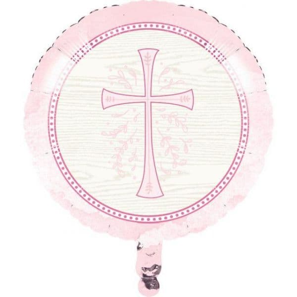 Creative Converting Balão Foil 18" Comunhão Rosa - 120335466