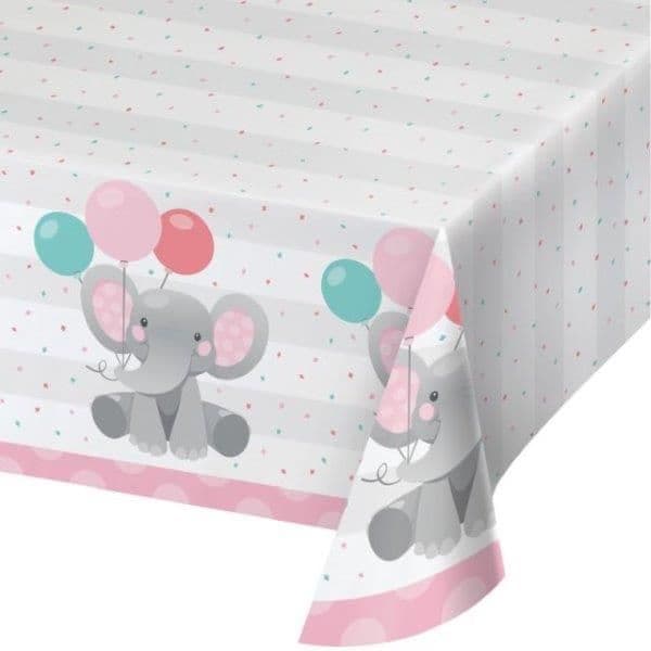 Creative Converting Toalha Elefante Rosa 1 un. - 120346220