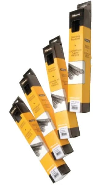 Fellowes 25 un. Argolas Metálicas p/ Encadernação 8mm Preto