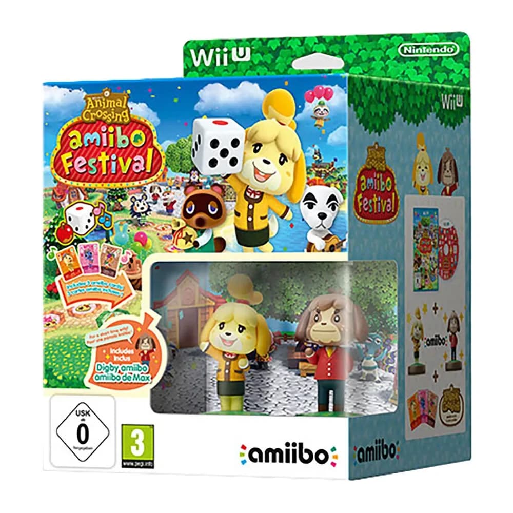 Animal Crossing Amiibo Festival Wii U + 2 Figuras Amiibo + 3 Cartões Amiibos