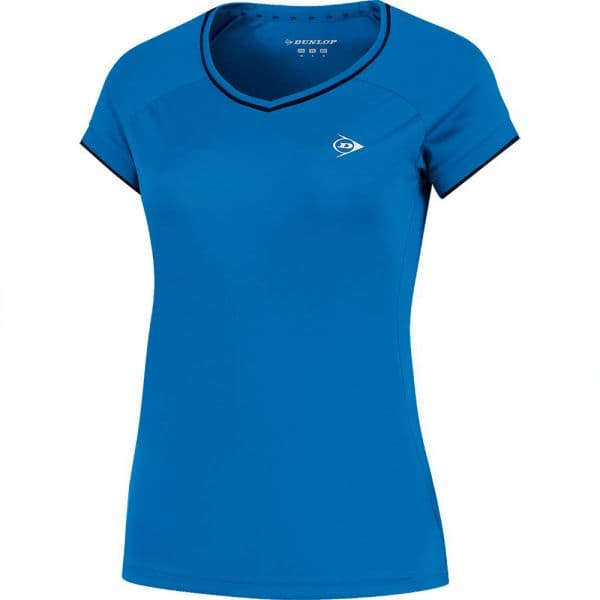 Dunlop Club Short Sleeve T-shirt Azul XL Mulher