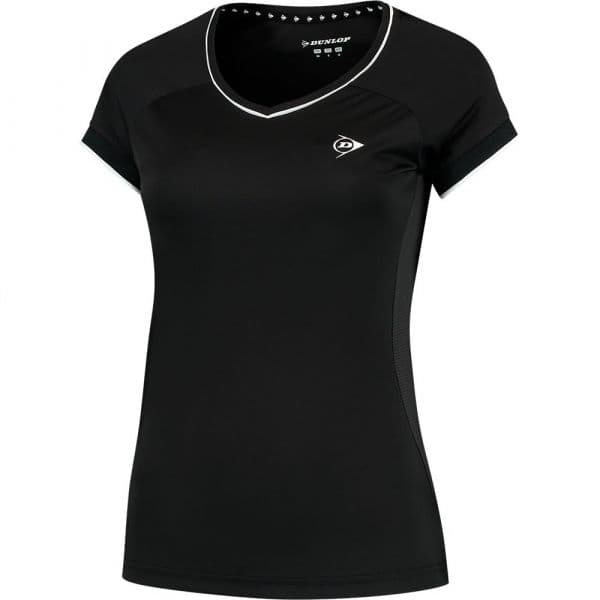 Dunlop Club Short Sleeve T-shirt Preto XL Mulher