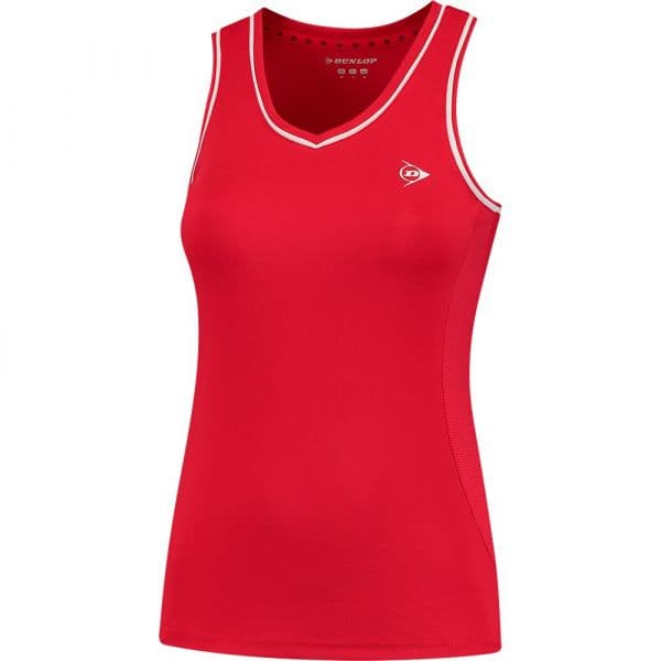 Dunlop Club Sleeveless T-shirt Vermelho M Mulher