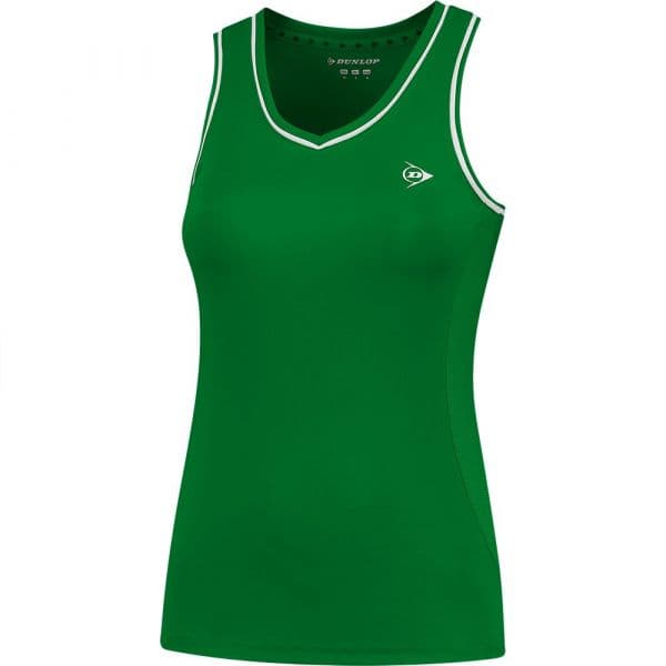 Dunlop Club Sleeveless T-shirt Verde S Mulher