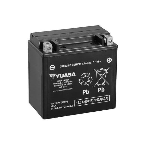 Yuasa Battery Bateria YTX14L-BS Combipack (con Electrolito)
