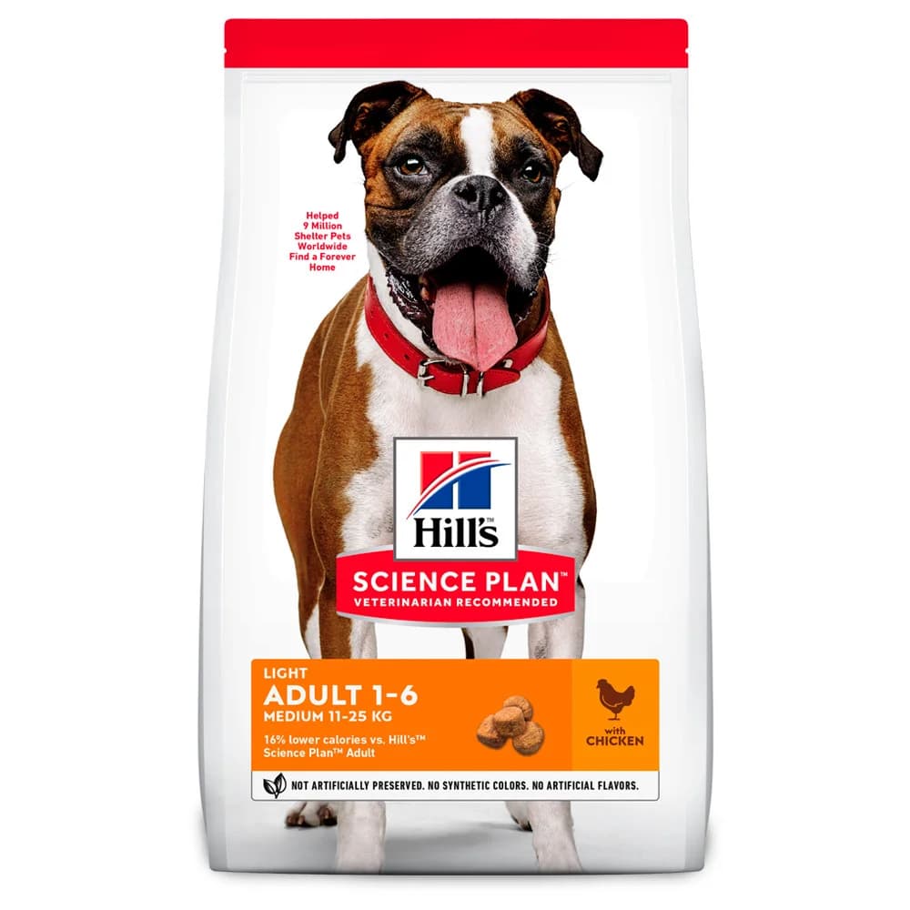 Hill's Science Plan Light Adult Medium Chicken 14Kg