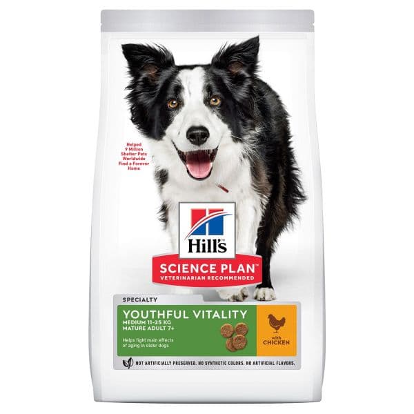 Hill's Science Plan Youthful Vitality Mature 7+ Medium Chicken 14Kg