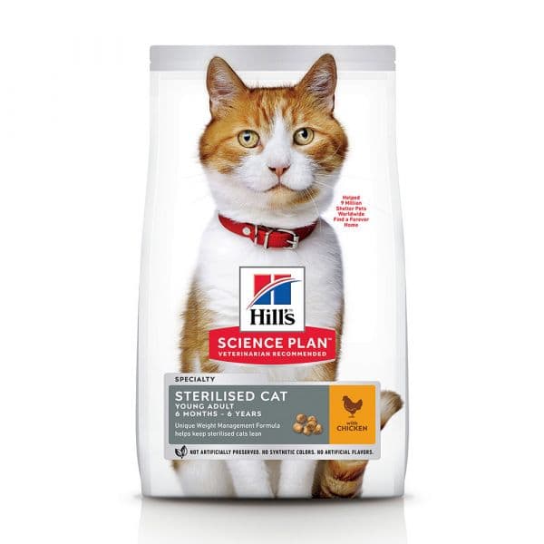 Hill's Science Plan Young Adult Sterilised Chicken 3Kg