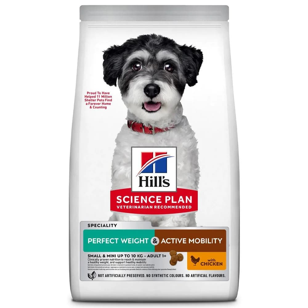 Hill's Science Plan Perfect Weight & Active Mobility Small Breed Chicken 1,5Kg