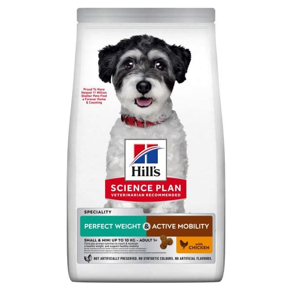 Hill's Science Plan Perfect Weight & Active Mobility Small Breed Chicken 1,5Kg