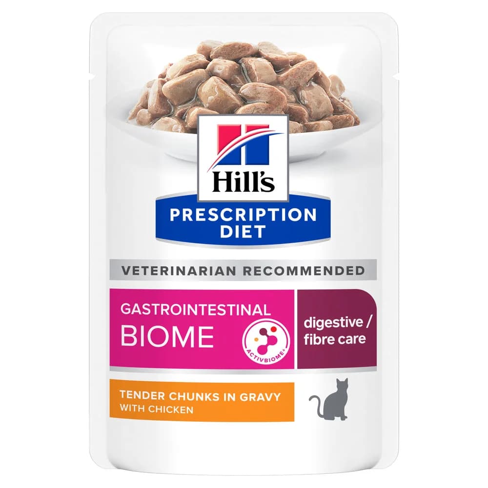 Hills Prescription Diet GI Biome Gato Adulto Frango - Ração húmida para gato com problemas gastrointestinais