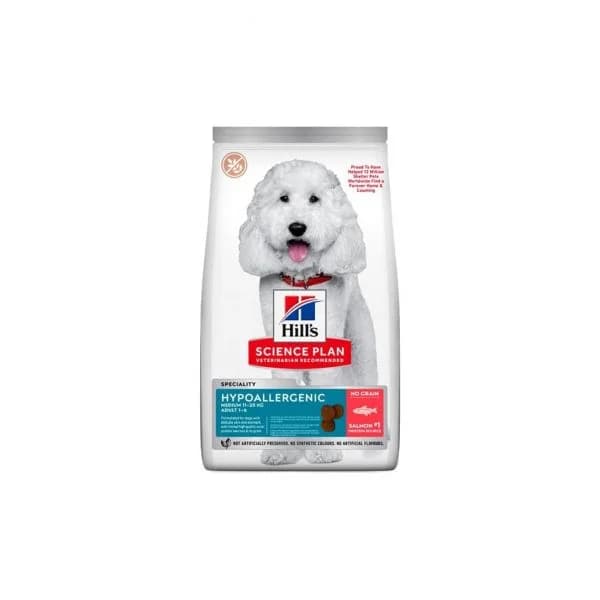 Hill's Science Plan Hypoallergenic Adult Medium Salmão & Atum 2,5kg