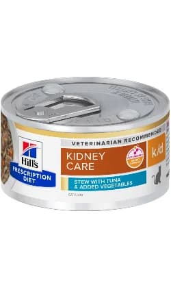Hills Prescription Diet k/d Gato Adulto Atum e Vegetais - Ração húmida para gato para insuficiência renal