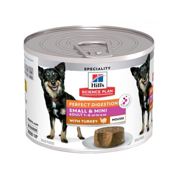 Ração Húmida Hill's Perfect Digestion Small & Mini Peru 200g