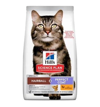 Hill's Hairball & Perfect Coat Frango 7kg