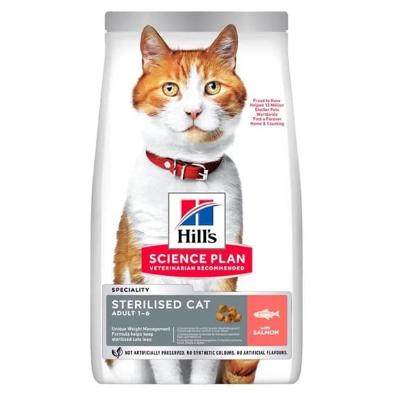 Hill's Science Plan Sterilised Salmão Adulto Jovem 7kg