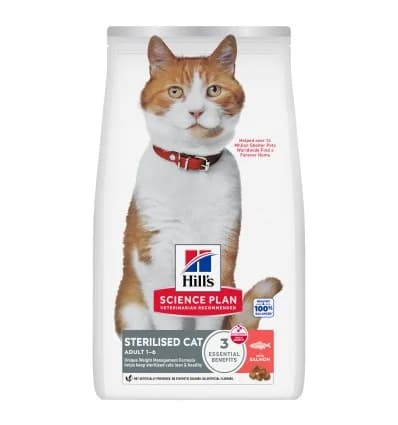 Hill's Science Plan Feline Adult Sterilised Salmão 10kg
