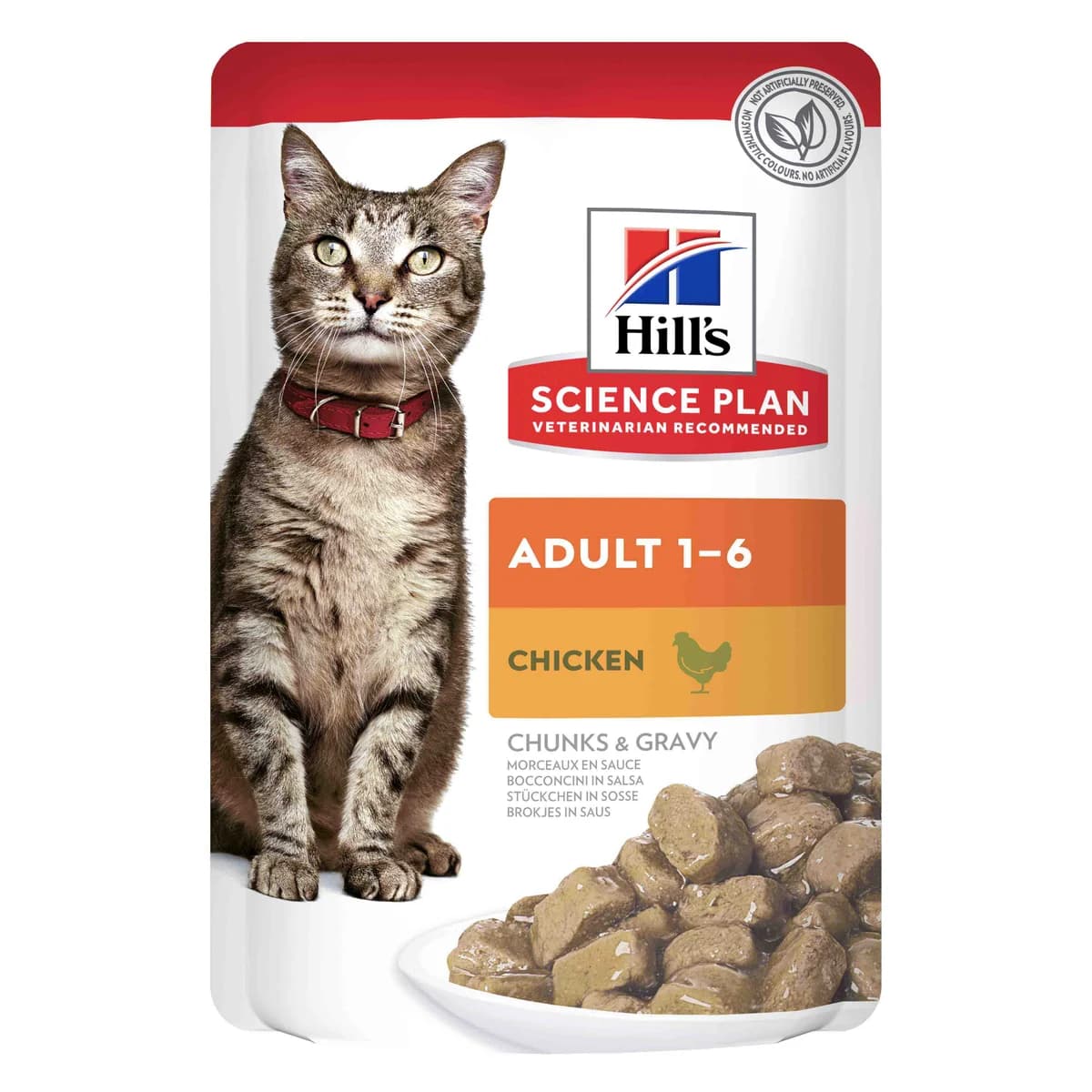 Hill's Science Plan Adult com Frango - Alimento húmido em saqueta para gato adulto