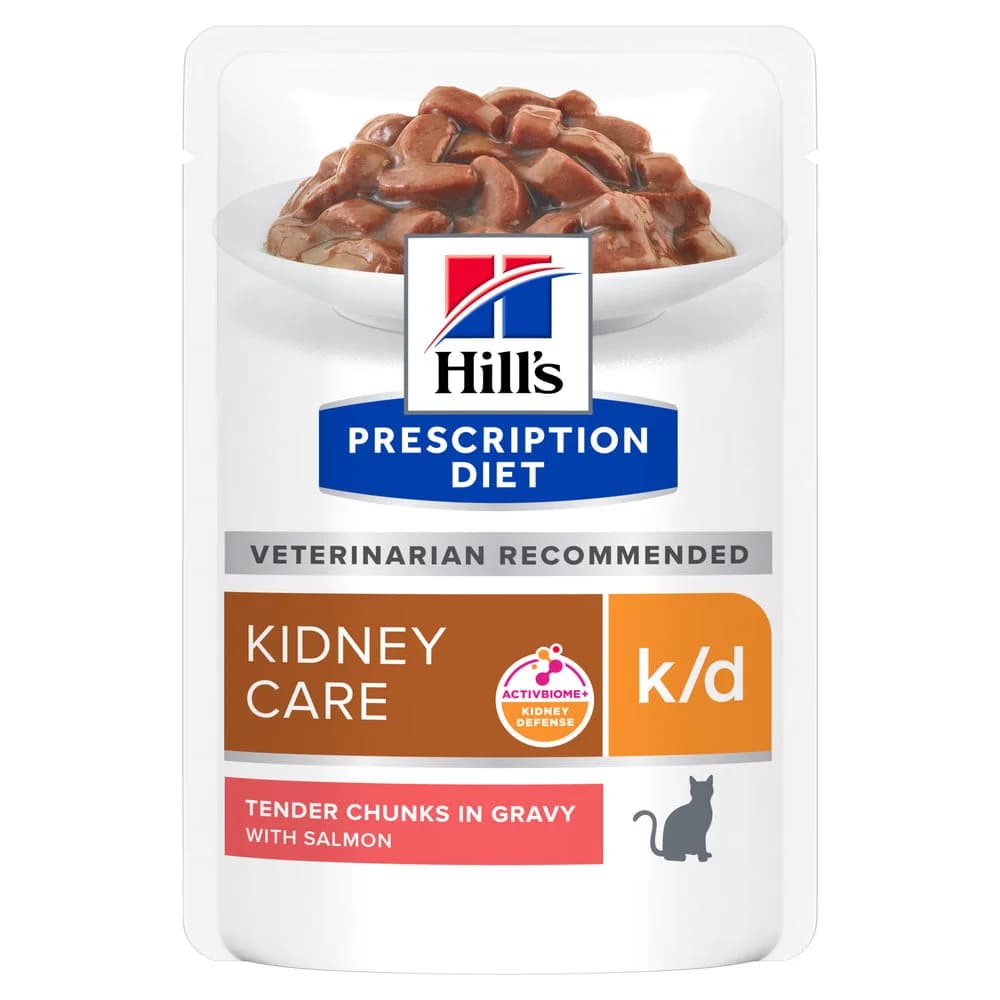 Hills Prescription Diet k/d Gato Salmão - Ração húmida para gato com insuficiência renal