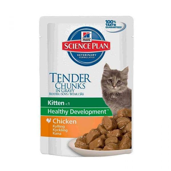 Ração Húmida Hill's Science Plan Tender Chunks Kitten Chicken 85g