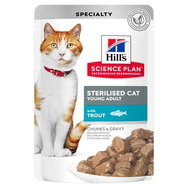 Ração Húmida Hill's Science Plan Tender Chunks Sterelised Young Trout 85g