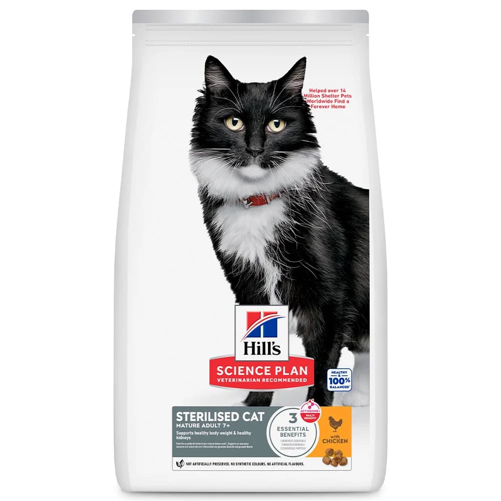 Hill's Science Plan Sterilised Mature Adult 7+ Chicken 1,5Kg