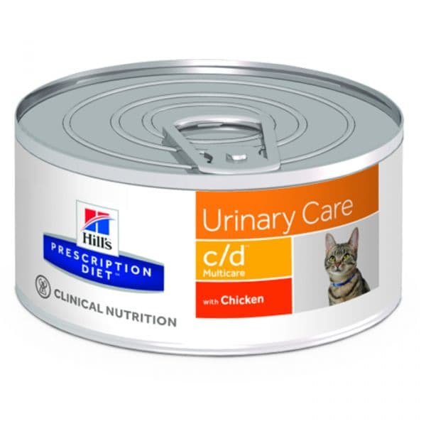Ração Húmida Hill's Prescription Diet c/d Urinary Care Multicare Chicken Cat 156g