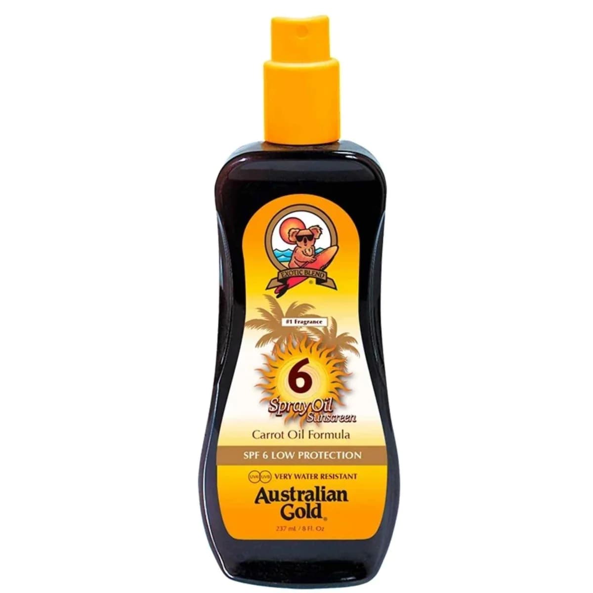 AUSTRALIAN GOLD SUNSCREEN SPF6 spray carrot oil formula 237 ml