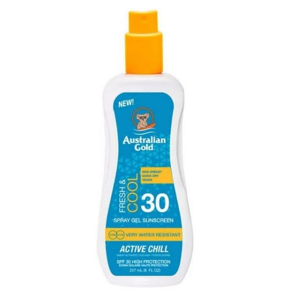 Protetor Solar Australian Gold X-Treme Sport Spray Gel Active SPF30 237ml