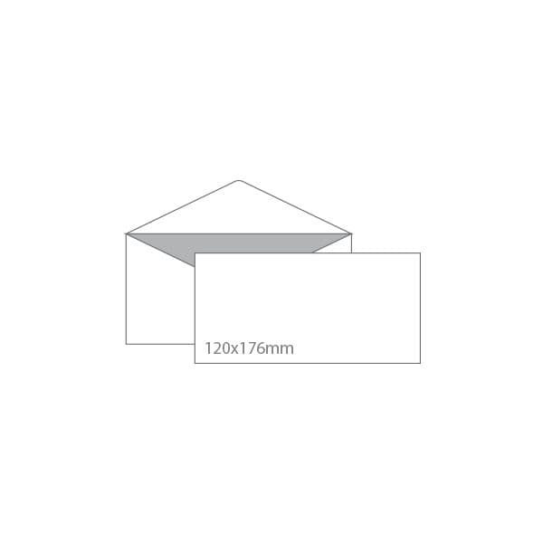 Envelopes 120x176mm C/pala em Bico 500Un Branco - 1611036
