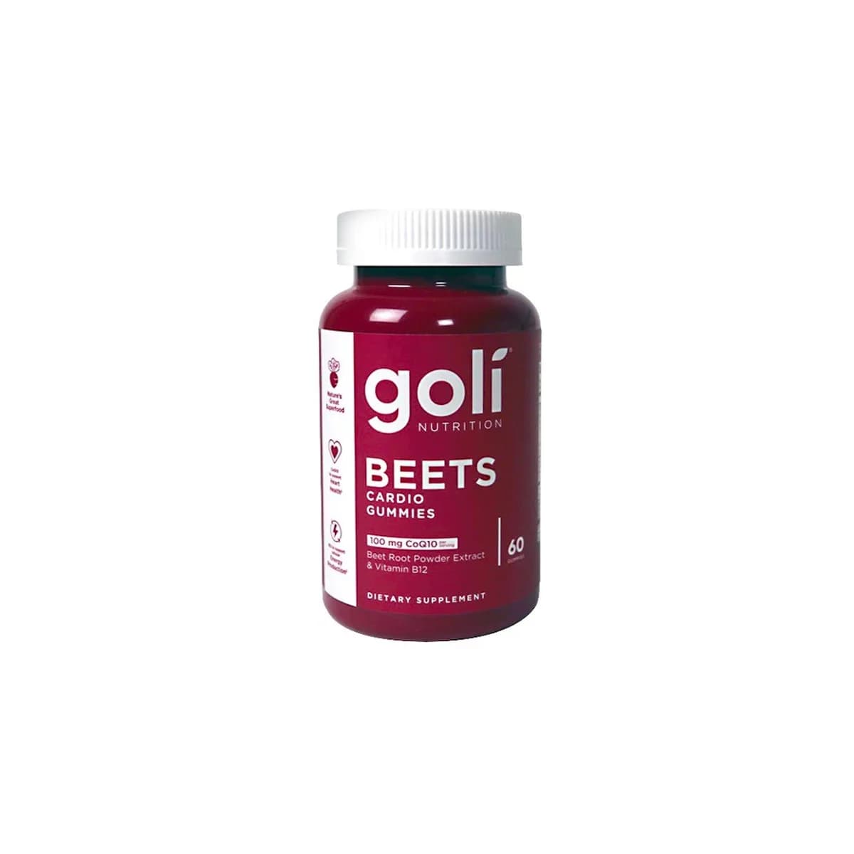 Goli Nutrition – Beets Cardio Gummies Sabor Frutado – 60 Gomas