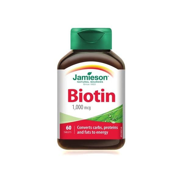 Jamieson Biotin 60 Comprimidos de 1000mg