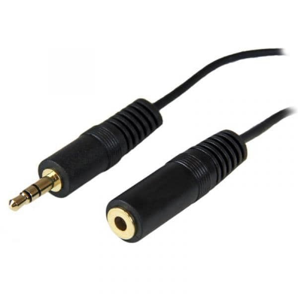Startech Cabo de Áudio Jack 3.5mm Macho Fêmea Preto (3,7 Mts) - MU12MF